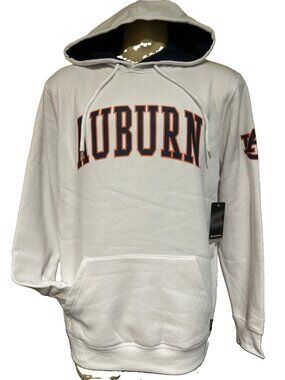 NEW Auburn Tigers AU Hooded Hoodie Sweatshirt Men's L White Colosseum